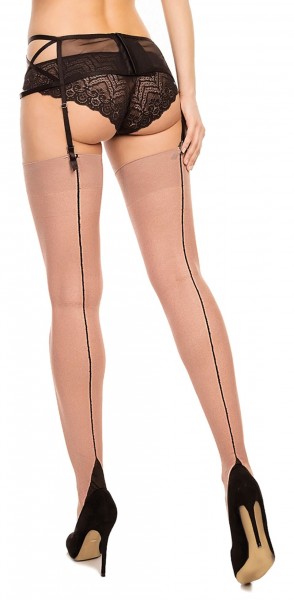 Glamory Delight 20 - Classic plus size stockings with back seam