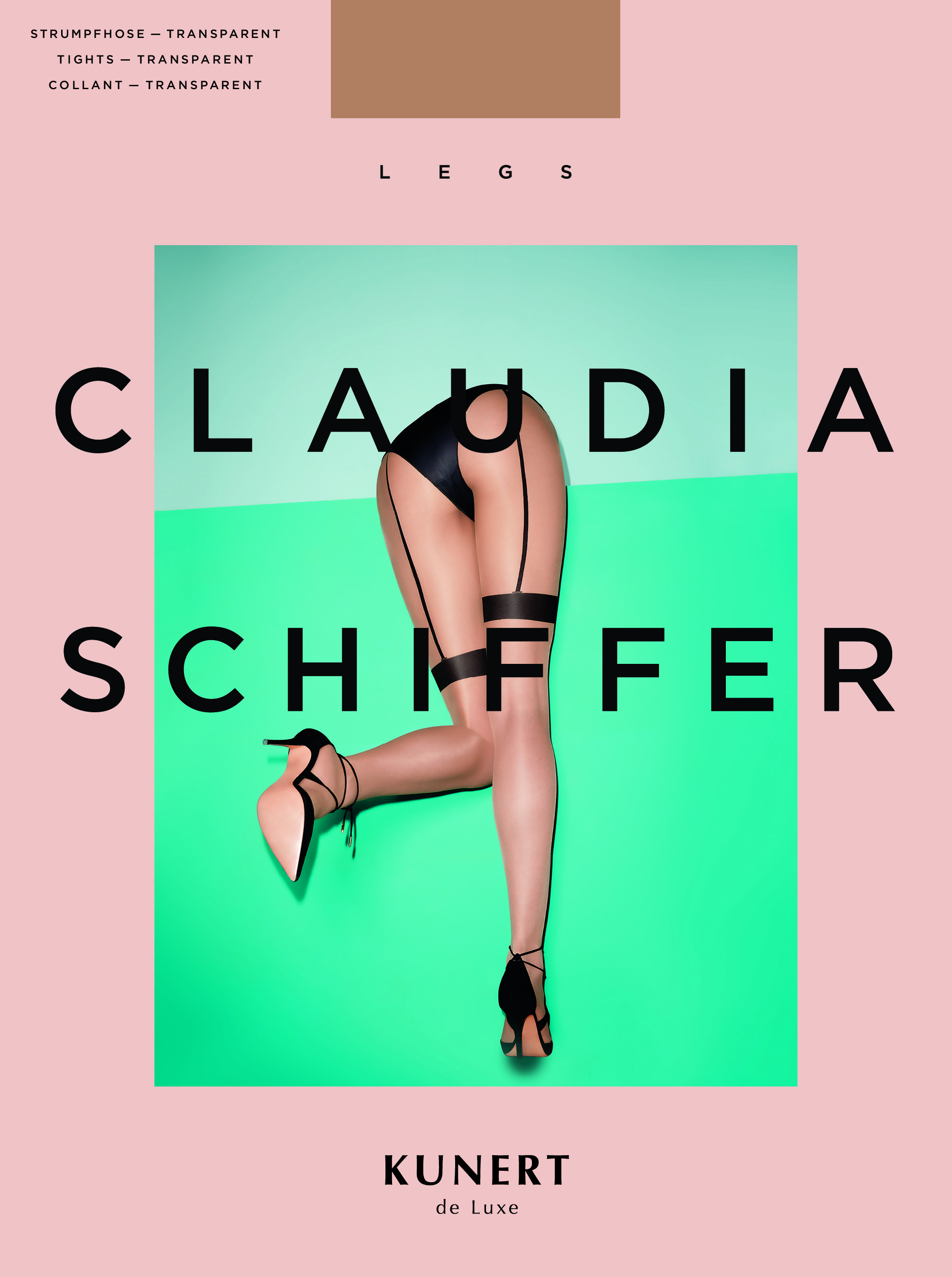 Claudia Schiffer Legs KUNERT de Luxe - Mock Suspender Tights